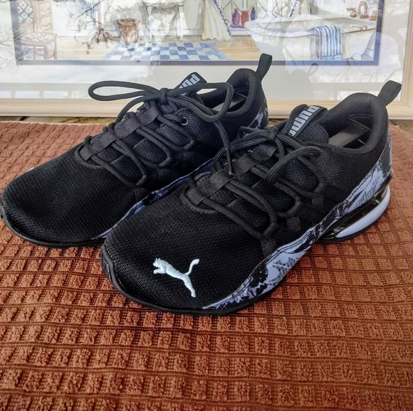 Women's Puma "Riaze Prowl" Black Ash Ice Dye Mesh Running Shoes. Size 6.5. Exc!! - Picture 2 of 11